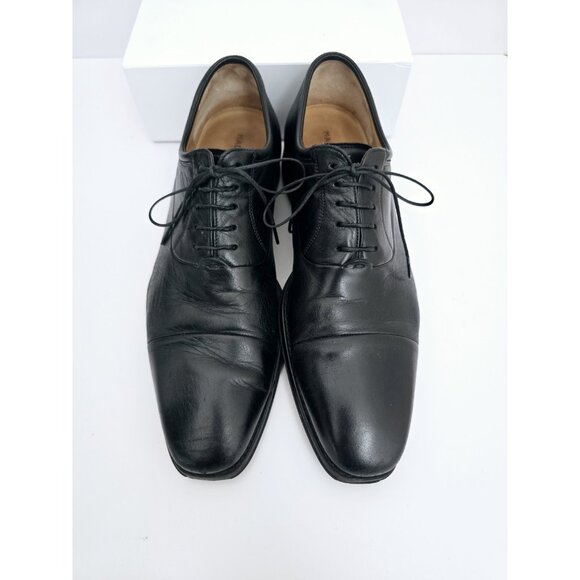 Magnanni Federico Black Leather Cap Toe Oxford Lace Up Dress Mens Shoes 11 D main image 10